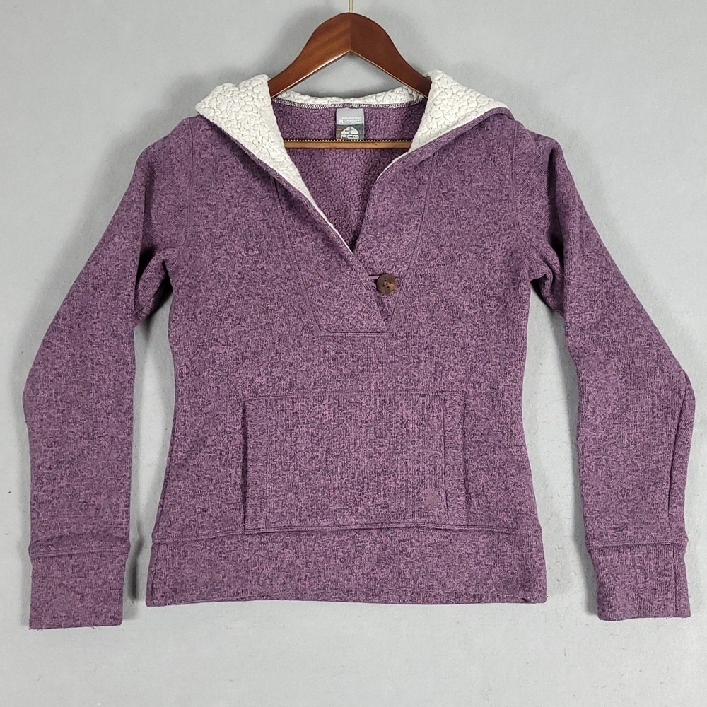 Nike ACG Hoodie Women M Purple Pullover Slim Fit Polyester All Conditions Gear